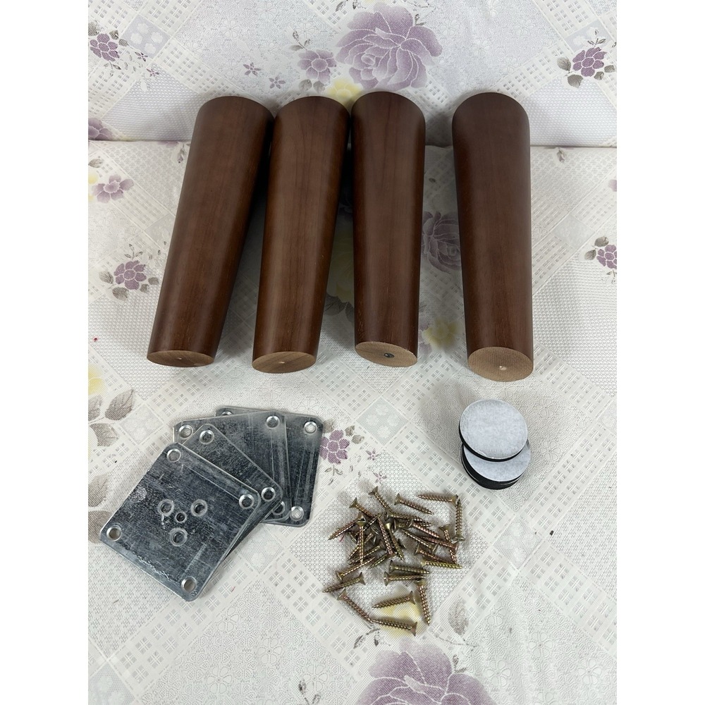 Angled Furniture Legs 8 Inch Slanted Wood Legs for Ottoman Bench Coffee‎ Table